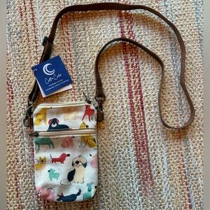 Colorful Dog Print Crossbody Bag